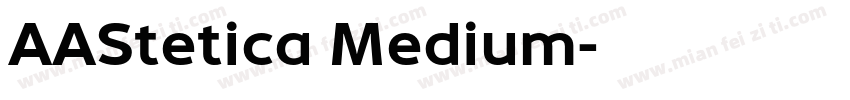 AAStetica Medium字体转换